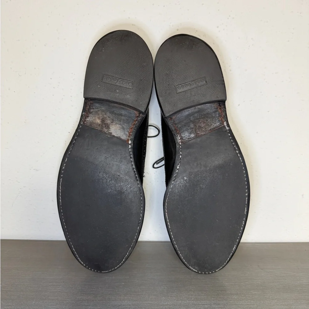 Allen Edmonds MacNeil Black Leather Wingtip Men's Dress Shoes Size 9.5 D Oxford